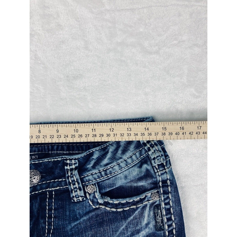 Silver Suki Capri Jeans Mid Rise Cropped Womens Size 29x22.5 - Picture 7 of 16